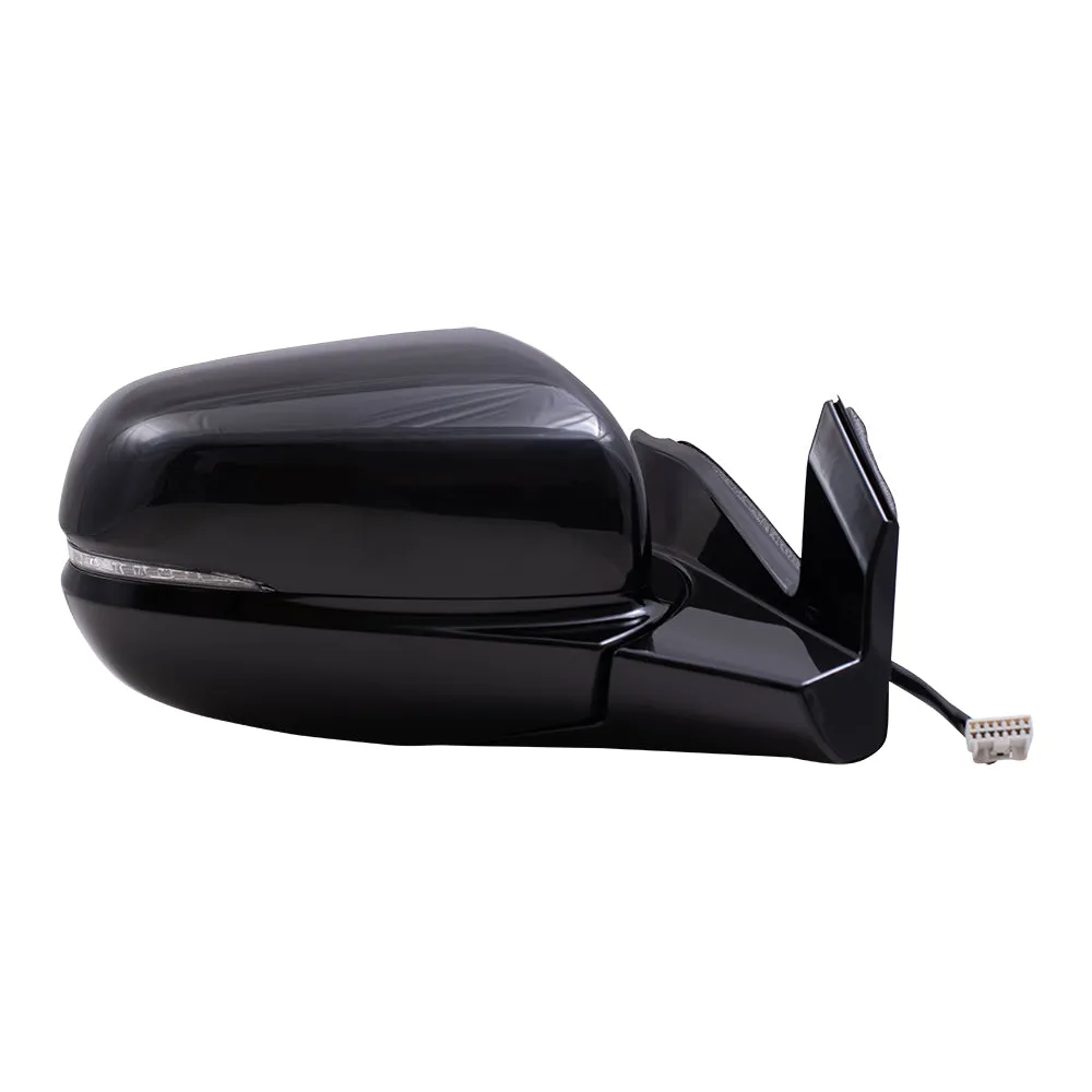 2019-2022 Honda Pilot Elite/Black Edition Power Mirror Assembly Paint To Match Black Power Folding With Heat-Signal-Memory Without Auto Dimming-RH Side View Camera Set LH RH 2019-2023 Honda Passport Elite