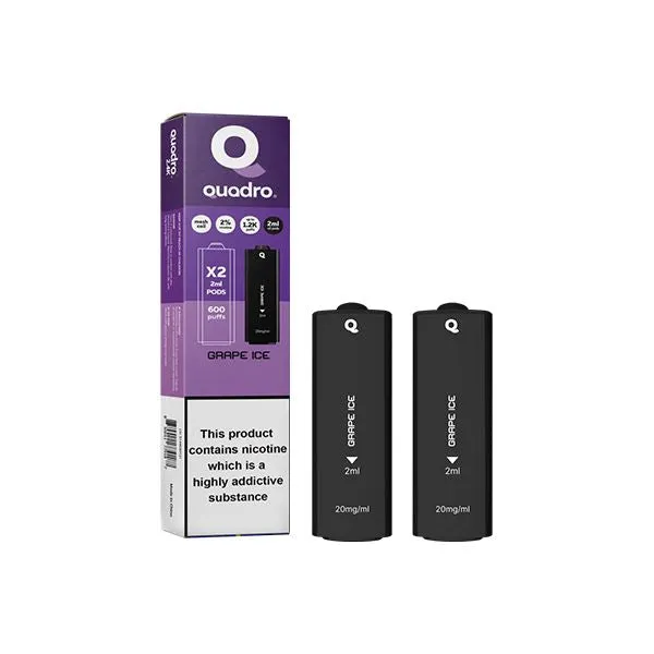 20mg Quadro 2.4k Replacement Pods - 2ml