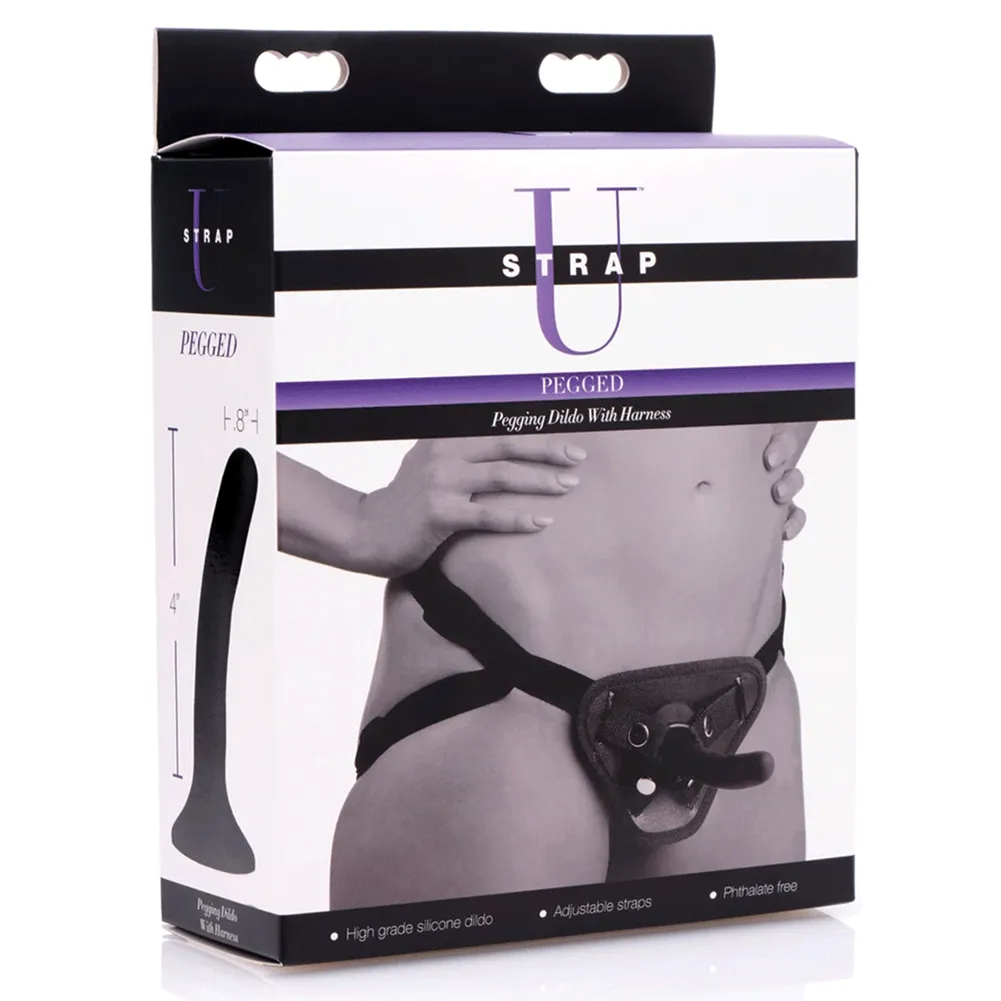 4 Inch Silicone Pegging Strap-On