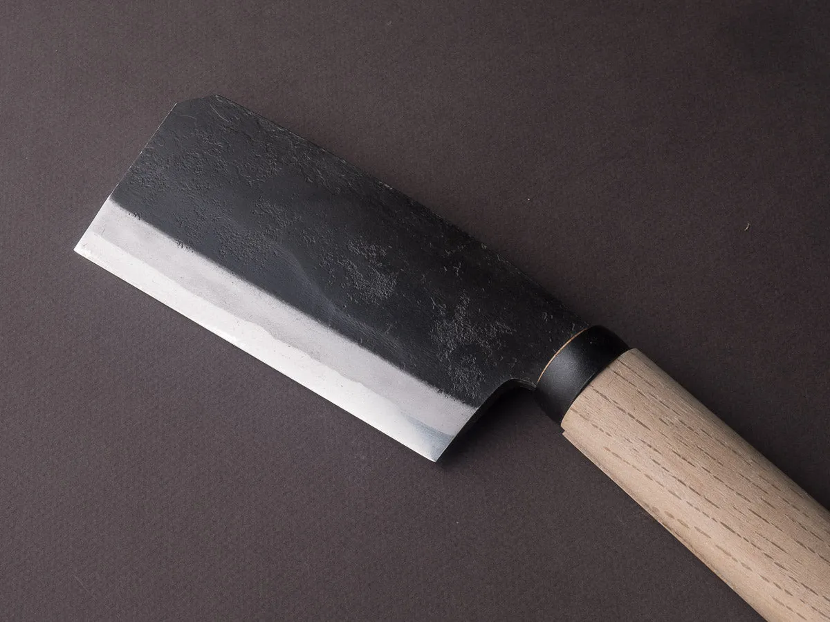 Ajikataya - Azuma Hatchet - Kurouchi - 135mm - Oak Handle - Double Bevel