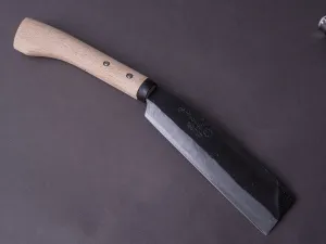 Ajikataya - Old Style Hatchet - Kurouchi - 180mm - Ho Wood Handle - Double Bevel