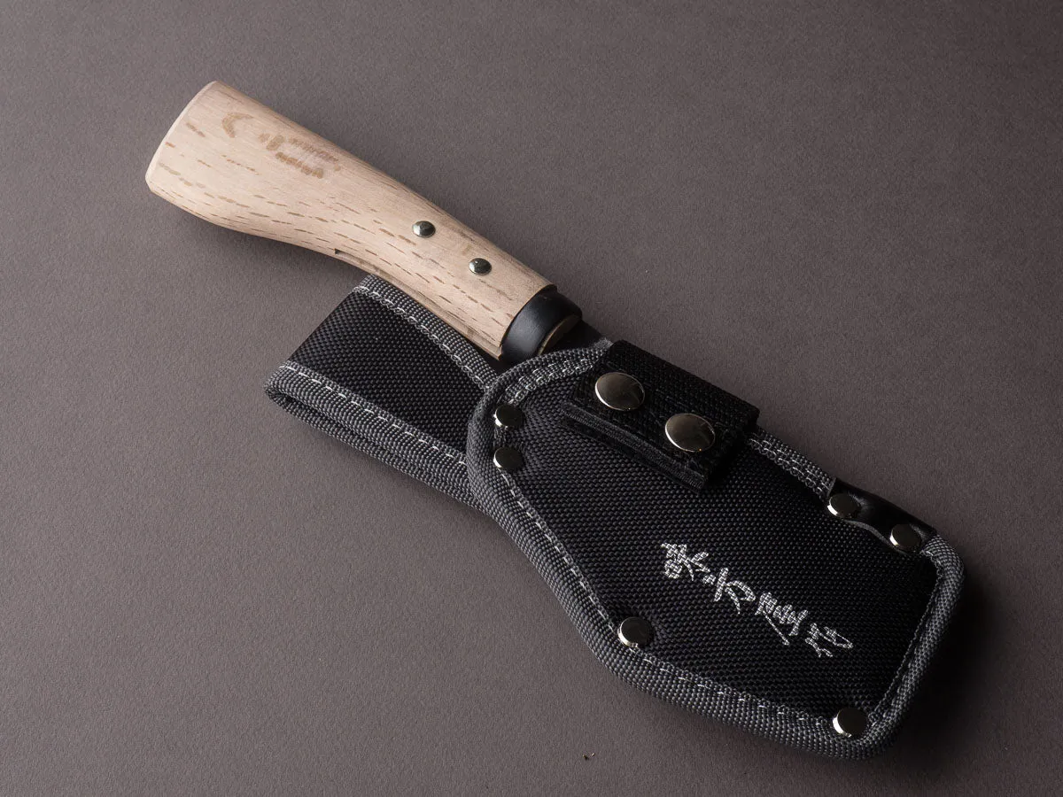 Ajikataya - Old Style Hatchet - Tsuchime - 105mm - Oak Wood Handle - Double Bevel