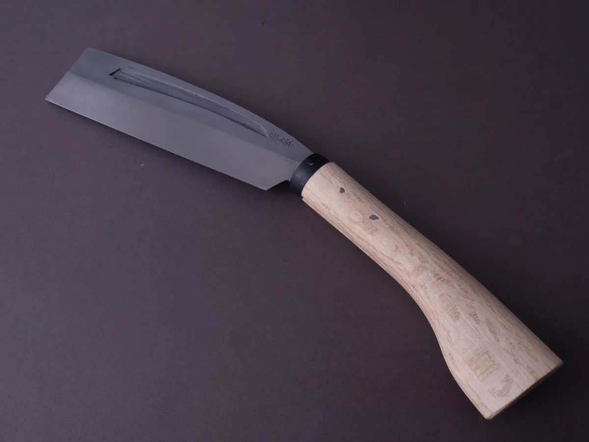 Ajikataya - Single Bevel - 165mm Old Style Hatchet - Ho Wood Handle