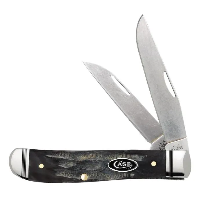 Case 65093 Buffalo Horn Jig Mini Trapper Knife