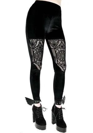 Cathedral Window Velvet | LEGGINGS