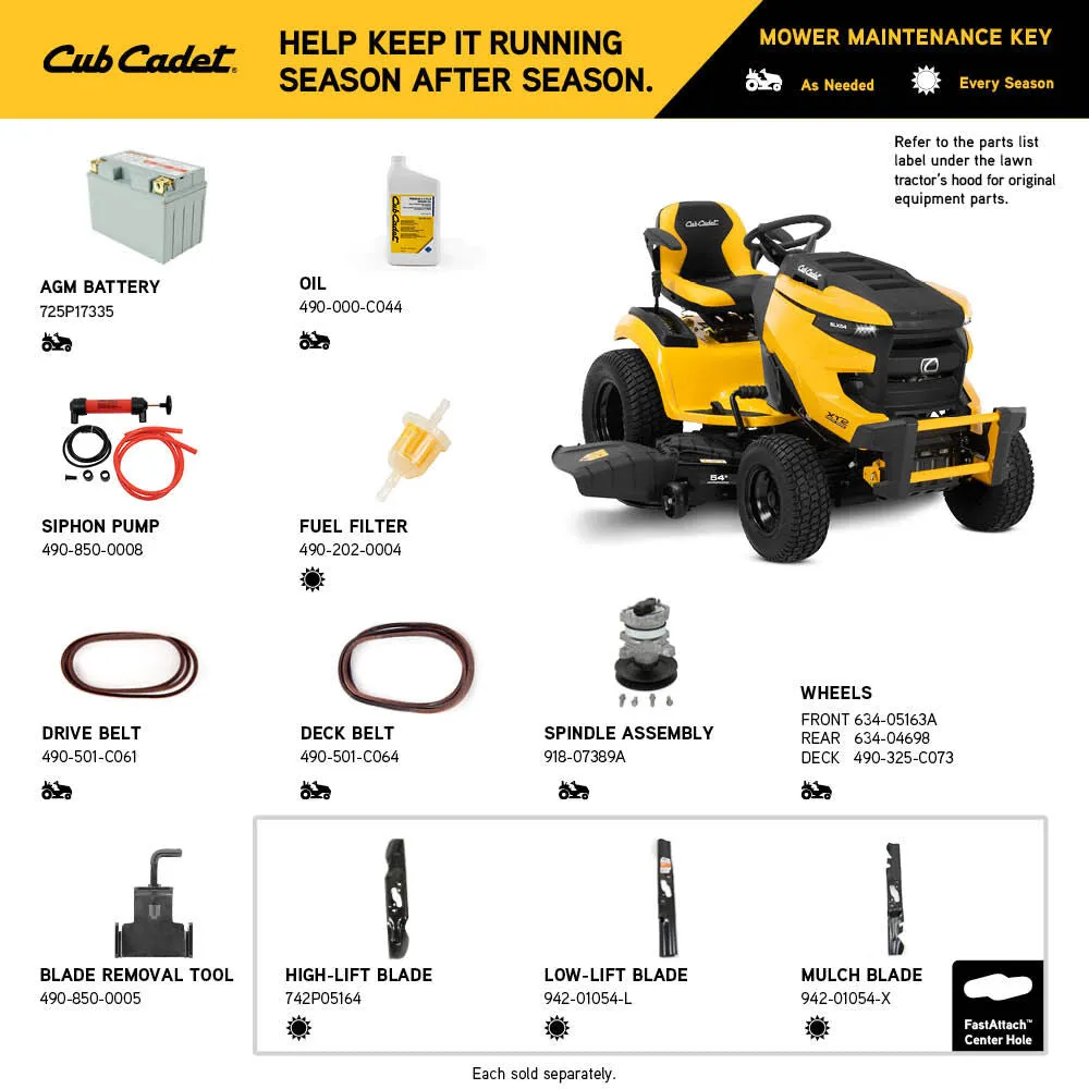 Cub Cadet XT2 SLX54 54" Residential Riding Mower (13A5A2TMA10)