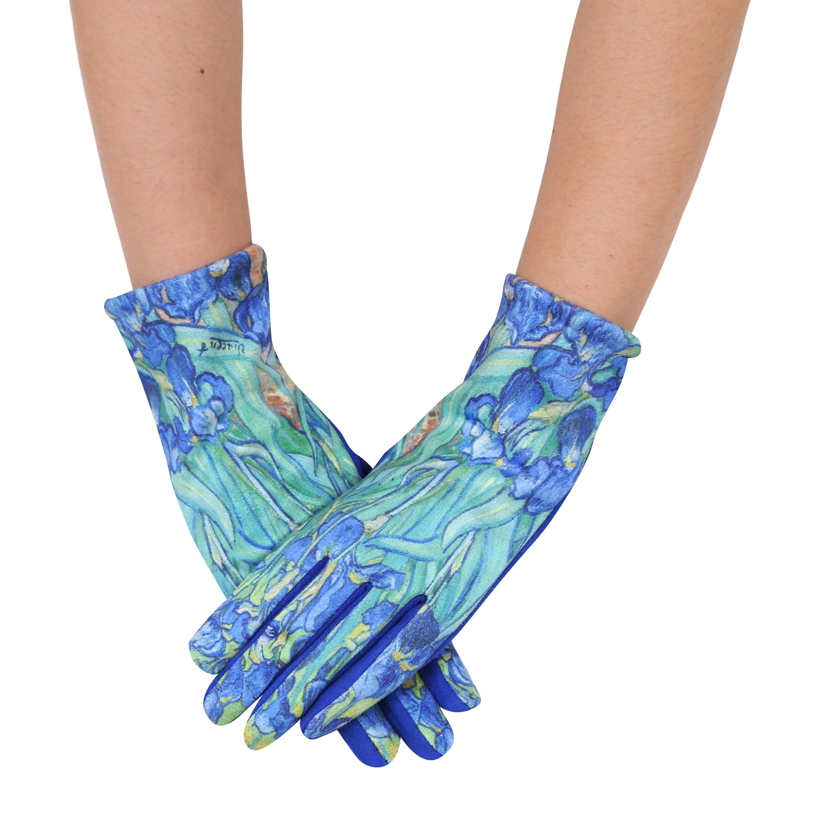 Fine Art van Gogh Irises Texting Gloves