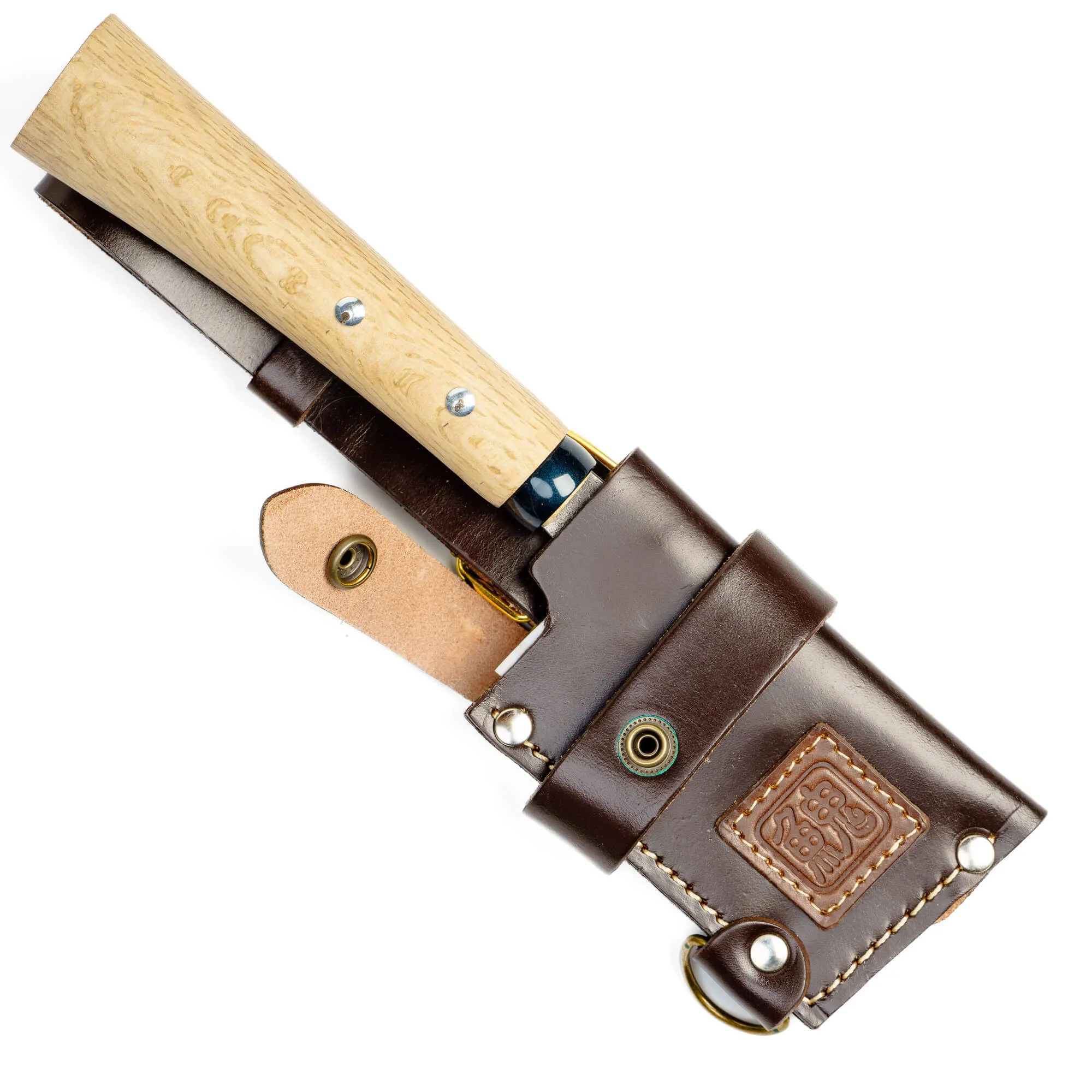 Handmade Hatchet with Full-Grain Leather Sheath