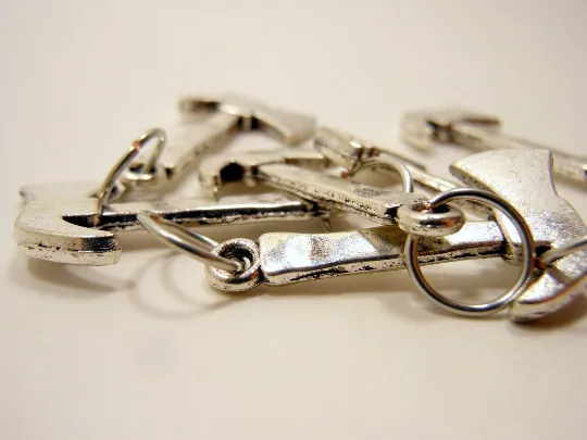 Hatchets: Set of 6 Stitch Markers