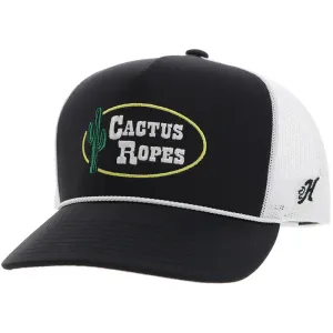 Hooey Cactus Ropes Black & White Hat