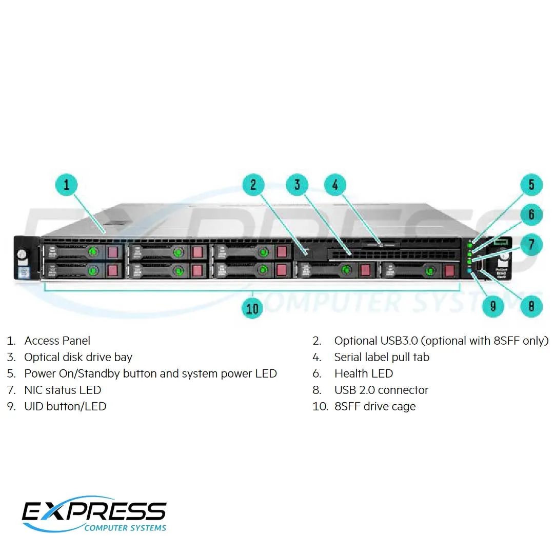 HPE ProLiant DL160 Gen9 CTO Rack Server