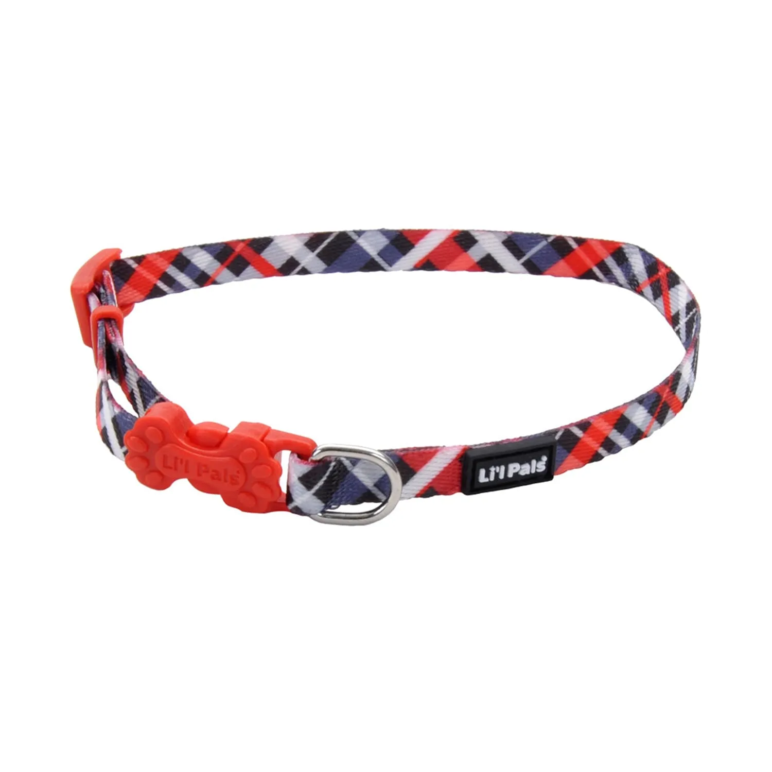 Li'l Pals Adjustable Patterned Dog Collar