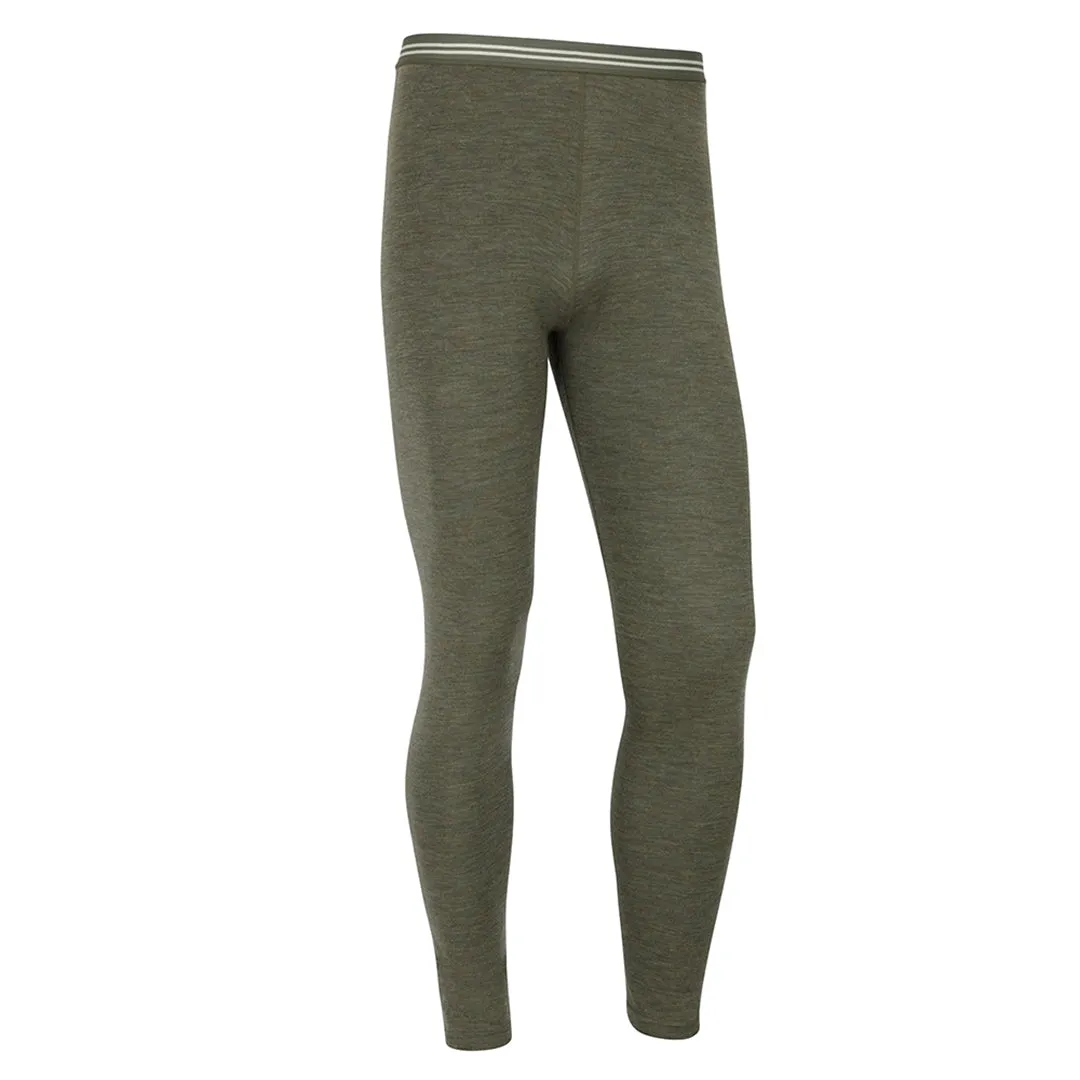 Merino Wool Long Pants - Green by Hoggs of Fife