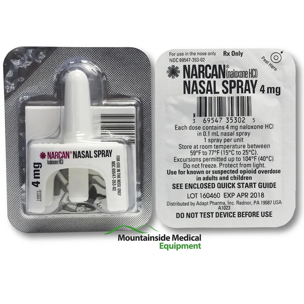 Narcan Nasal Spray 4 mg (2 Doses)