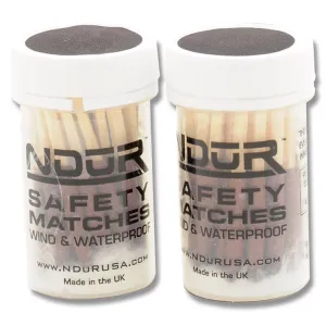 NDUR- Safety Matches Clear Tube-2 Pk