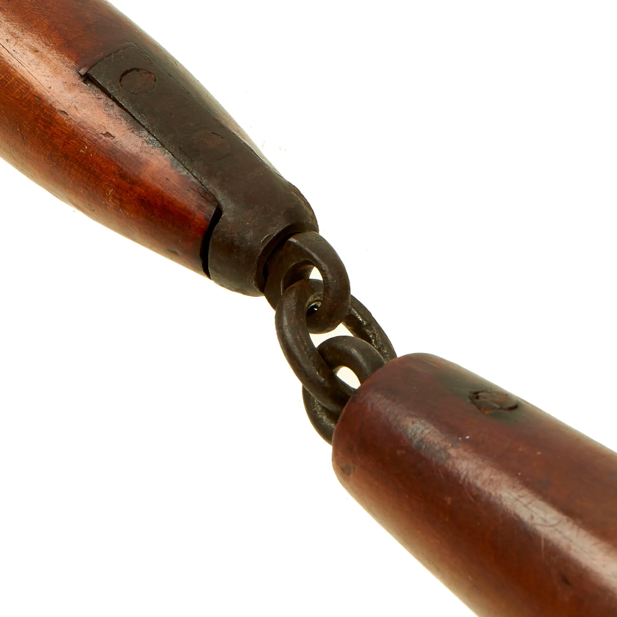 Original British WWI Flail Style Trench Club - Featured in Book At Arm's Length Page 38