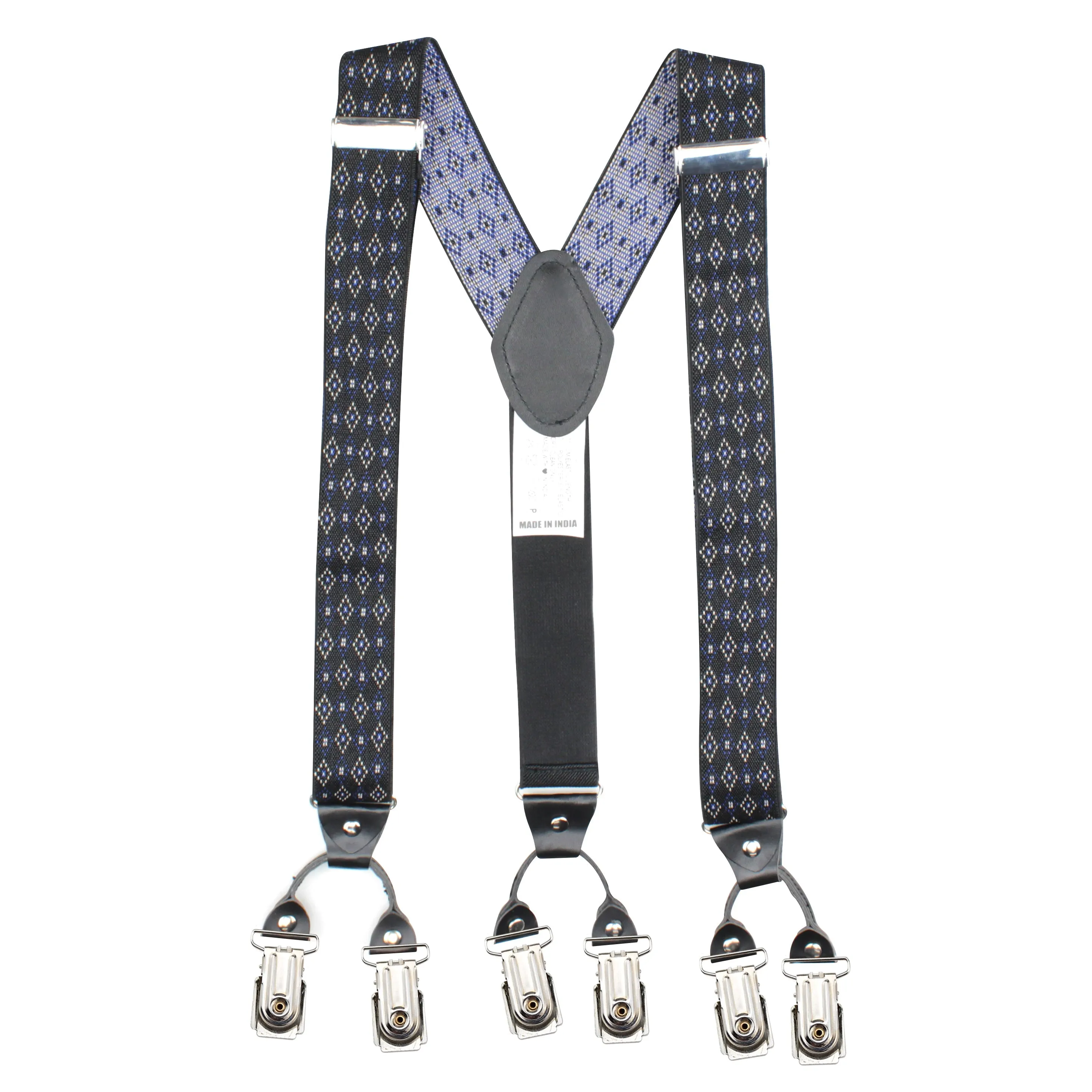 Peluche Blood Diamond Black 6 Clips Suspender