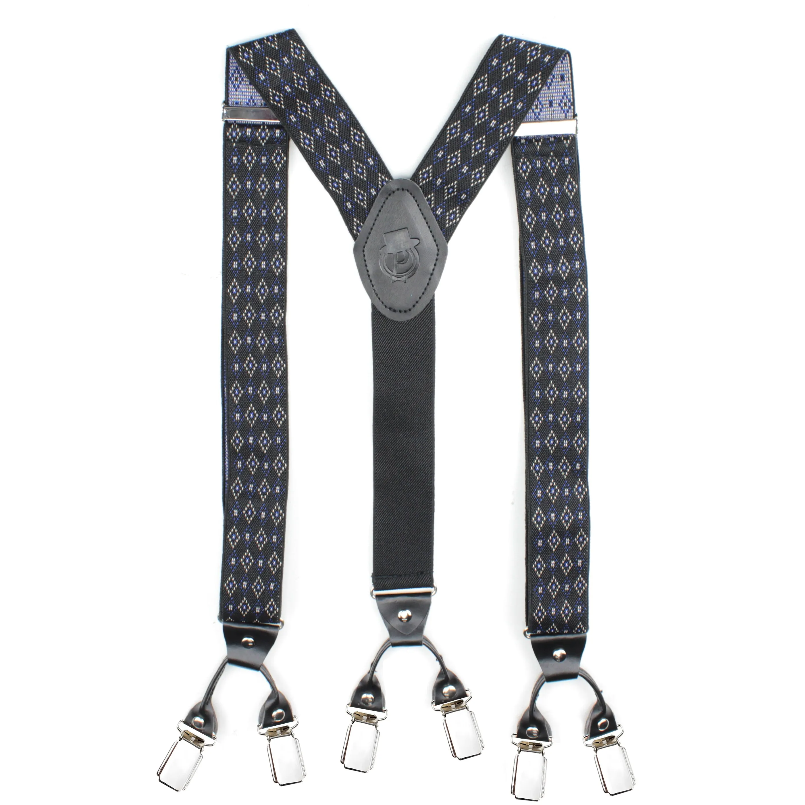 Peluche Blood Diamond Black 6 Clips Suspender