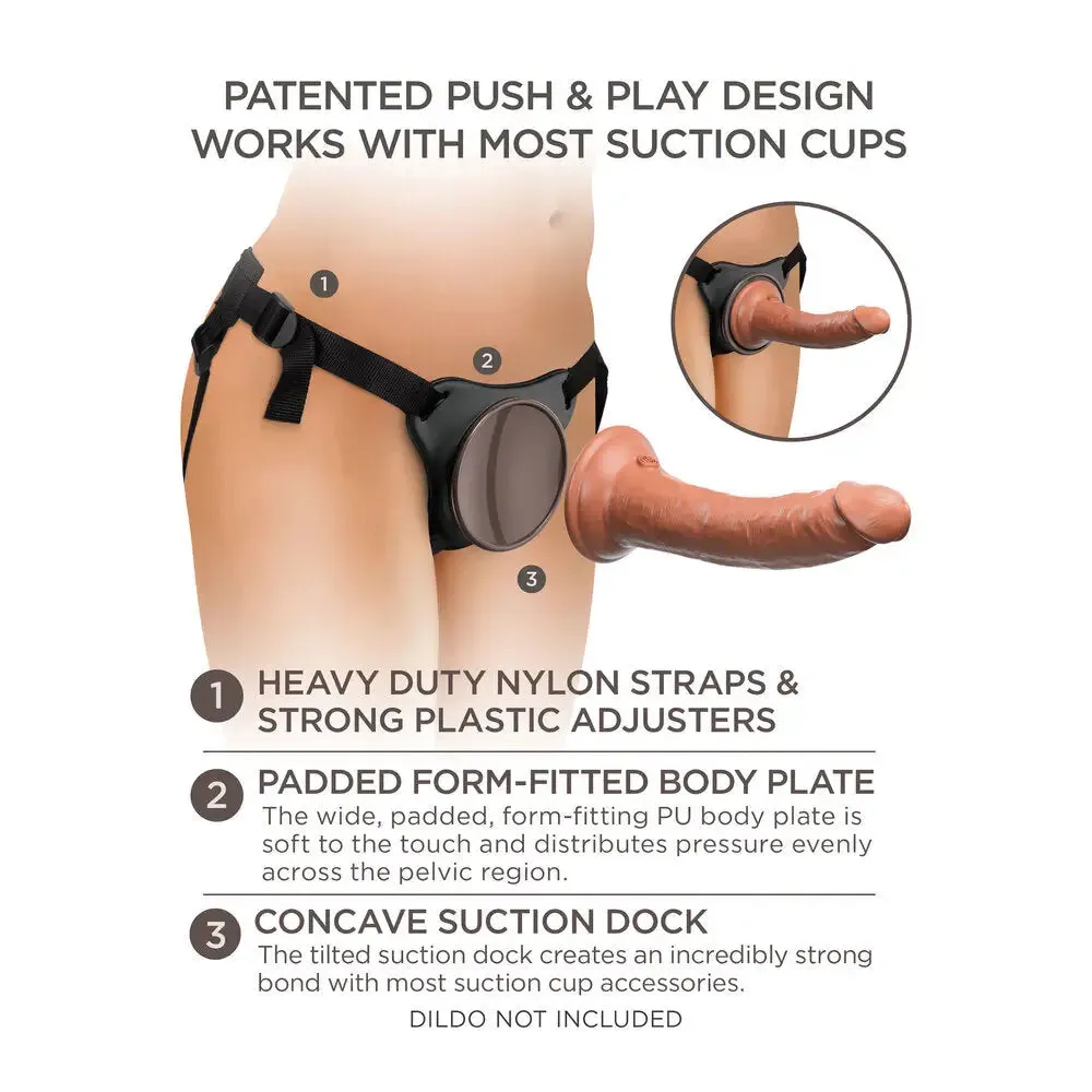 Pipedream Nylon Black Body Dock Strap on Harness